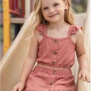 SHEIN 6Y Pink Skirt Set | Conjunto Rosa 6Y